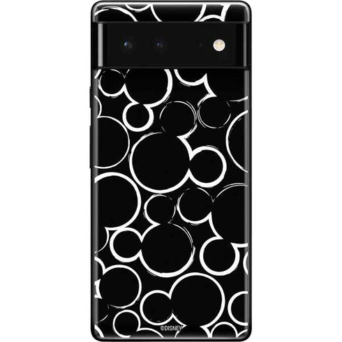 Disney Mickey Mouse Logo Pattern Google Pixel 6 Skin